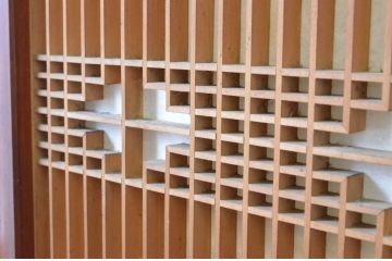 アンティーク建具　和の情緒を演出する組子書院戸4枚セット(障子戸、窓、引き戸)(R-065049)