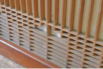 アンティーク建具　和の情緒を演出する組子書院戸4枚セット(障子戸、窓、引き戸)(R-065049)