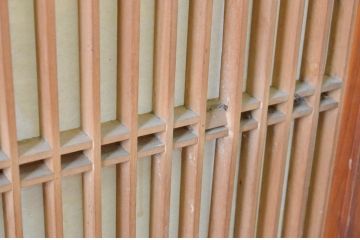 アンティーク建具　和の情緒を演出する組子書院戸4枚セット(障子戸、窓、引き戸)(R-065049)