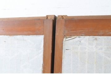 アンティーク建具　和の情緒を演出する組子書院戸4枚セット(障子戸、窓、引き戸)(R-065049)