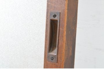 アンティーク建具　大正ロマン　ノスタルジックな雰囲気の幅広ガラス戸1枚(引き戸)(R-065051)