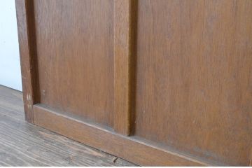 レトロ建具　昭和なデザインのモールガラス入り引き戸2枚セット(ガラス戸)(R-065060)