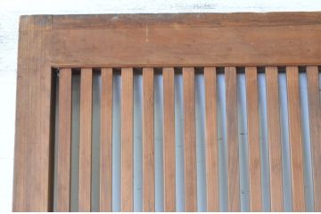 アンティーク建具　落ち着いた雰囲気を演出する格子戸2枚セット(引き戸、建具)(R-065065)