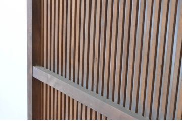 アンティーク建具　落ち着いた雰囲気を演出する格子戸2枚セット(引き戸、建具)(R-065065)
