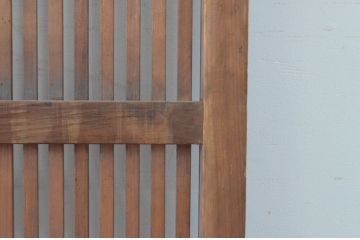 アンティーク建具　落ち着いた雰囲気を演出する格子戸2枚セット(引き戸、建具)(R-065065)
