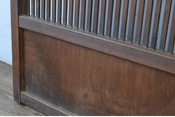アンティーク建具　落ち着いた雰囲気を演出する格子戸2枚セット(引き戸、建具)(R-065065)