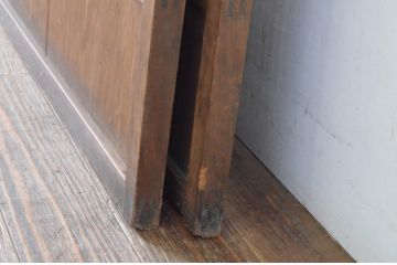 アンティーク建具　落ち着いた雰囲気を演出する格子戸2枚セット(引き戸、建具)(R-065065)
