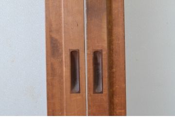 アンティーク建具　お洒落な組子格子が目を引くガラス戸4枚セット(引き戸、建具)(R-065067)