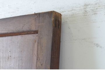 アンティーク建具　レトロなデザインのガラス帯の扉(ドア、建具)(R-065071)