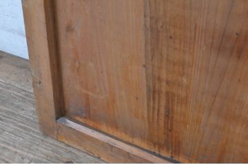 アンティーク建具　レトロなデザインのガラス帯の扉(ドア、建具)(R-065071)