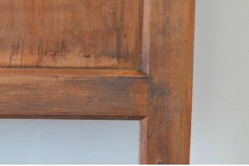 アンティーク建具　レトロなデザインのガラス帯の扉(ドア、建具)(R-065071)
