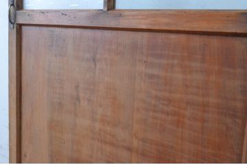 アンティーク建具　レトロなデザインのガラス帯の扉(ドア、建具)(R-065071)