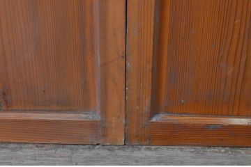 アンティーク建具　大正ロマンの雰囲気香るモールガラス戸4枚セット(引き戸)(R-065072)
