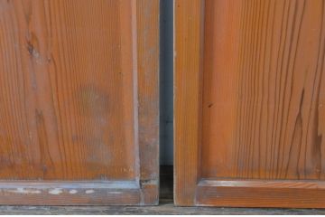 アンティーク建具　大正ロマンの雰囲気香るモールガラス戸4枚セット(引き戸)(R-065072)
