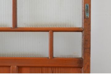 アンティーク建具　大正ロマンの雰囲気香るモールガラス戸4枚セット(引き戸)(R-065072)