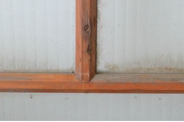 アンティーク建具　大正ロマンの雰囲気香るモールガラス戸4枚セット(引き戸)(R-065072)