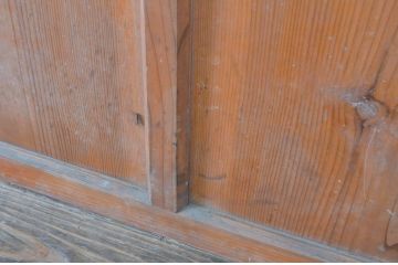 アンティーク建具　大正ロマンの雰囲気香るモールガラス戸4枚セット(引き戸)(R-065072)