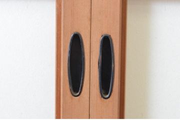 アンティーク建具　上手物!!　腰板柾目に横桟の高級　障子戸4枚セット(引き戸)(R-065076)