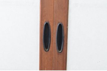 アンティーク建具　上手物!!　腰板柾目に横桟の高級　障子戸4枚セット(引き戸)(R-065076)