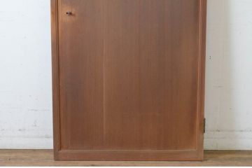 アンティーク建具　上手物!!　美しい柾目　つまみ付き　板戸扉1枚(舞良戸、帯戸、ドア)(R-065084)