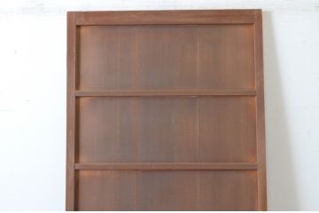 アンティーク建具　上手物!!　美しい柾目　つまみ付き　板戸扉1枚(舞良戸、帯戸、ドア)(R-065084)