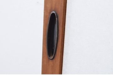 アンティーク建具　上手物!!　腰板杉材笹木の　高級障子戸2枚セット(引き戸)(R-065087)