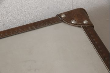 中古　ハロ(HALO)　イートンミディアムチェスト(ブラッシュドスチール)(ETON MEDIUM CHEST BRUSHED STEEL)　トランクのようなデザインが目を惹くチェスト(引き出し、サイドボード、サイドチェスト、キャビネット)(定価約27万5千円)(R-065106)