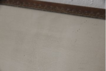 中古　ハロ(HALO)　イートンミディアムチェスト(ブラッシュドスチール)(ETON MEDIUM CHEST BRUSHED STEEL)　トランクのようなデザインが目を惹くチェスト(引き出し、サイドボード、サイドチェスト、キャビネット)(定価約27万5千円)(R-065106)