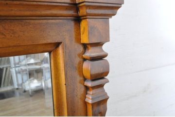 中古　希少モデル　DREXEL HERITAGE(ドレクセルヘリテイジ)　豪華な造りが目を惹くミラー(壁掛け鏡、姿見、店舗什器)(R-065110)