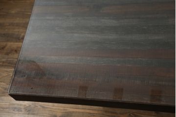 中古　ビーナ(bina)　グラハム(GRAHAM DINING TABLE)　アスプルンド(ASPLUND)取り扱い　味わいのある古材を使用したダイニングテーブル(2人掛け、4人掛け、食卓、作業台、サスティナビリティ)(定価約25万円)(R-065133)
