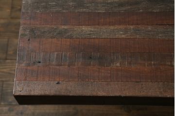 中古　ビーナ(bina)　グラハム(GRAHAM DINING TABLE)　アスプルンド(ASPLUND)取り扱い　味わいのある古材を使用したダイニングテーブル(2人掛け、4人掛け、食卓、作業台、サスティナビリティ)(定価約25万円)(R-065133)