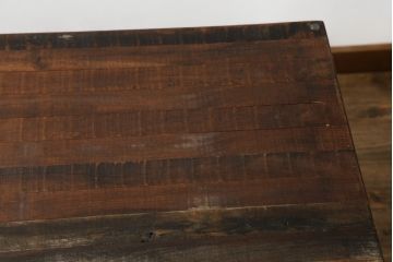 中古　ビーナ(bina)　グラハム(GRAHAM DINING TABLE)　アスプルンド(ASPLUND)取り扱い　味わいのある古材を使用したダイニングテーブル(2人掛け、4人掛け、食卓、作業台、サスティナビリティ)(定価約25万円)(R-065133)