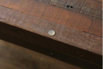 中古　ビーナ(bina)　グラハム(GRAHAM DINING TABLE)　アスプルンド(ASPLUND)取り扱い　味わいのある古材を使用したダイニングテーブル(2人掛け、4人掛け、食卓、作業台、サスティナビリティ)(定価約25万円)(R-065133)
