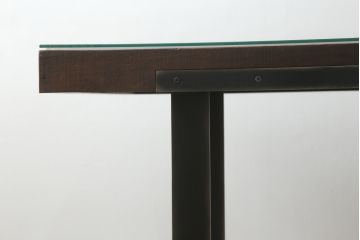 中古　ビーナ(bina)　グラハム(GRAHAM DINING TABLE)　アスプルンド(ASPLUND)取り扱い　味わいのある古材を使用したダイニングテーブル(2人掛け、4人掛け、食卓、作業台、サスティナビリティ)(定価約25万円)(R-065133)