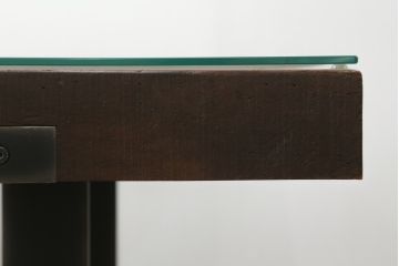 中古　ビーナ(bina)　グラハム(GRAHAM DINING TABLE)　アスプルンド(ASPLUND)取り扱い　味わいのある古材を使用したダイニングテーブル(2人掛け、4人掛け、食卓、作業台、サスティナビリティ)(定価約25万円)(R-065133)