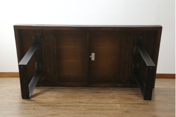 中古　ビーナ(bina)　グラハム(GRAHAM DINING TABLE)　アスプルンド(ASPLUND)取り扱い　味わいのある古材を使用したダイニングテーブル(2人掛け、4人掛け、食卓、作業台、サスティナビリティ)(定価約25万円)(R-065133)