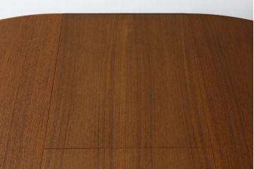 イギリスビンテージ　北欧ビンテージ　チーク材　McIntosh(マッキントッシュ)　木の温もりが感じられるエクステンションテーブル(ラウンドテーブル、ダイニングテーブル、拡張式テーブル、2人掛け、4人掛け、6人掛け、2P、4P、6P、ヴィンテージ、北欧)(R-065135)
