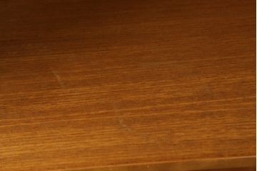 イギリスビンテージ　nathan社(ネイサン)　チーク材　見せる収納を楽しめるキャビネット(ウォールユニット、食器棚、収納棚、飾り棚、ヴィンテージ、北欧)(R-065143)