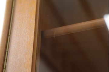 イギリスビンテージ　nathan社(ネイサン)　チーク材　見せる収納を楽しめるキャビネット(ウォールユニット、食器棚、収納棚、飾り棚、ヴィンテージ、北欧)(R-065144)