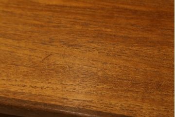イギリスビンテージ　nathan社(ネイサン)　チーク材　見せる収納を楽しめるキャビネット(ウォールユニット、食器棚、収納棚、飾り棚、ヴィンテージ、北欧)(R-065144)