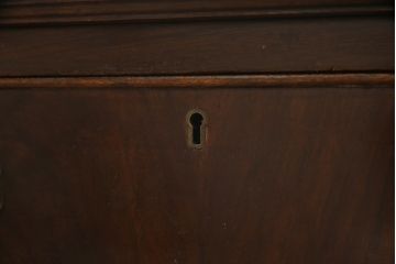 イギリスアンティーク　ウォールナット材　猫脚の優美な曲線デザインが目を惹くデスク(机、ワークデスク、オフィスデスク、在宅用、在宅ワーク、両袖机)(R-065148)