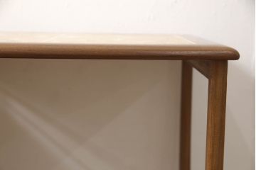 イギリスビンテージ　G-PLAN(ジープラン)　チーク材　タイルトップがお洒落なネストテーブル(サイドテーブル、カフェテーブル、コーヒーテーブル、ローテーブル、北欧、ヴィンテージ)(R-065151)