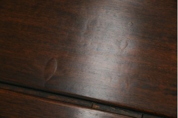 和製アンティーク　上手物!　関塚作　指物高級家具　総花梨(カリン)材　素晴らしい彫刻が目を惹く唐木座卓　(R-065162)