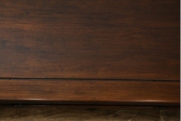 和製アンティーク　上手物!　関塚作　指物高級家具　総花梨(カリン)材　素晴らしい彫刻が目を惹く唐木座卓　(R-065162)