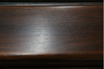 和製アンティーク　上手物!　関塚作　指物高級家具　総花梨(カリン)材　素晴らしい彫刻が目を惹く唐木座卓　(R-065162)