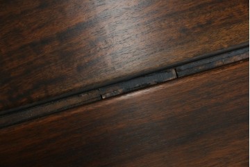 和製アンティーク　上手物!　関塚作　指物高級家具　総花梨(カリン)材　素晴らしい彫刻が目を惹く唐木座卓　(R-065162)