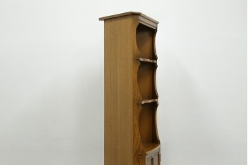 イギリスヴィンテージ　ERCOL(アーコール)　ニレ材　優美なデザインがおしゃれなコーナーキャビネット　(R-065163)