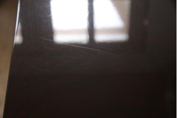 中古　美品!!　国産職人手造り　前面欅(ケヤキ)材　内部桐材　和の風格漂う佇まいが魅力!!美しい塗装の民芸箪笥(和タンス、収納たんす、引き出し、整理箪笥、衣装箪笥)(R-065166)