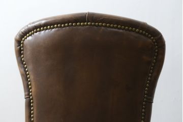 中古　ハロ(HALO)　アスプルンド(ASPLUND)取り扱い　CHESTER CHAIR(チェスターチェア)　重厚感のある佇まいが魅力的なチェア2脚セット(ダイニングチェア、椅子、イス)(R-065174)