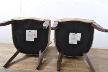 中古　美品　ハロ(HALO)　アスプルンド(ASPLUND)取り扱い　CHESTER CHAIR(チェスターチェア)　柔らかな色合いでインテリアに取り入れやすいチェア2脚セット(ダイニングチェア、椅子、イス)(R-065175)